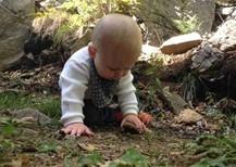 A baby crawling on the ground

Description automatically generated with medium confidence