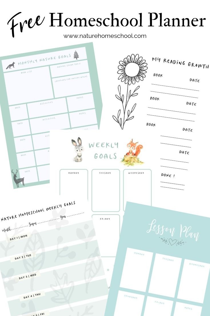 FREE Homeschool Planner (Nature Inspired)