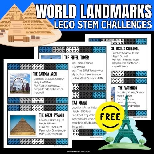 LEGO Landmark Challenges (FREE Printable)